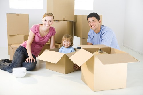 Professional packing and unpacking services in a Notting Hill home