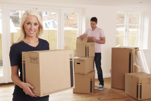 Furniture protection and packing materials used for a flat relocation
