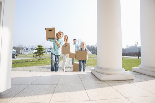 Residential relocation with moving truck in Notting Hill