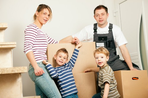 Packed removal van ready for home or office relocation in Nottinghill