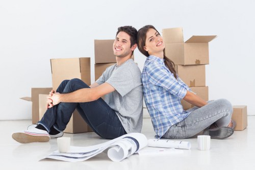 Local removal team transporting household items during a Notting Hill move