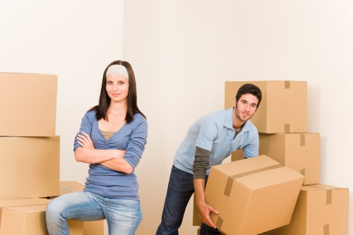 Secure moving van prepared for a Nottinghill house removal