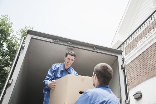 Careful loading of a piano during a Notting Hill house move