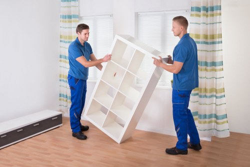 Removals team loading items for a Nottinghill home move