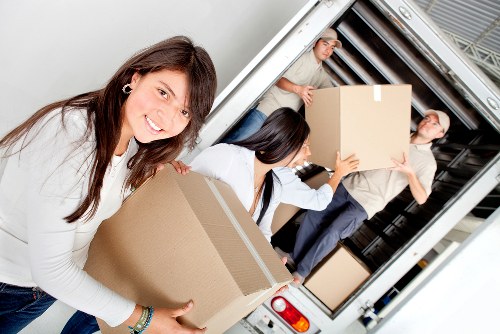 Protective packing materials such as bubble wrap and tape for fragile items