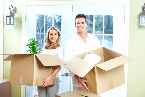 Secure loading of furniture and boxes into a removal vehicle